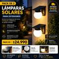 Pack de 2 Lamparas solares para exteriores